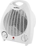Aquecedor Elétrico 2 em 1 Britânia 1500W 110V com 3 níveis de potência e segurança para aquecer com praticidade.