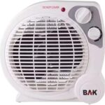 Aquecedor Elétrico Bak Branco 220v 2000w: conforto imediato com 2 potências e termostato ajustável para sua casa.