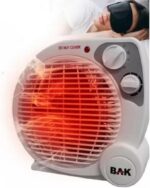 Aquecedor Elétrico Bak Branco 220v 2000w: conforto imediato com 2 potências e termostato ajustável para sua casa. - Imagem 2