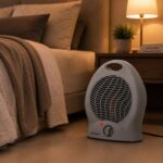Aquecedor Elétrico Portátil 1000W 127V: aquecimento rápido, silencioso e compacto para quarto, escritório e banheiro.