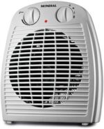 Aquecedor Elétrico Portátil 1500W 110V com Ventilação, Compacto e Seguro para Quarto e Escritório