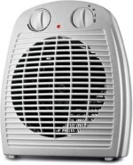 Aquecedor Elétrico Portátil 2000W 220V: aquece rápido, circula ar e tem termostato ajustável com proteção anti-sobreaquecimento.