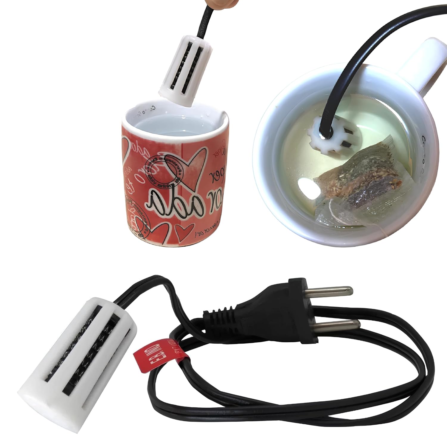 Aquecedor Elétrico de Líquidos Ebulidor Aquecedor De Água Rabo Quente Aquecedor Elétrico de Líquidos Ebulidor Aquecedor De Água Rabo Quente RQ, 770W/830W, 80cm de Cabo, IPX7, Bivolt 110V/220V (220, Volts)