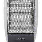 Aquecedor Halogênio Portátil AGT-HL01 1200W com função oscilante e 3 níveis de potência para aquecer rápido seu ambiente