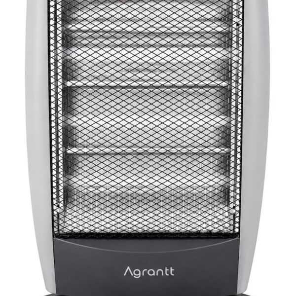Aquecedor Halogênio Portátil AGT-HL01 1200W com função oscilante e 3 níveis de potência para aquecer rápido seu ambiente