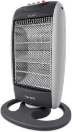 Aquecedor Halogênio Portátil AGT-HL01 1200W com função oscilante e 3 níveis de potência para aquecer rápido seu ambiente - Imagem 2