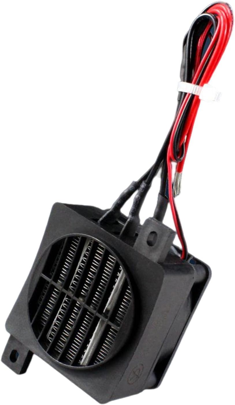 Aquecedor PTC Cerâmica 24V 200W para Desktop, aquecimento rápido, termóstato Aquecedor PTC Cerâmica 24V 200W para Desktop, aquecimento rápido, termóstato ajustável e uso seguro para quarto