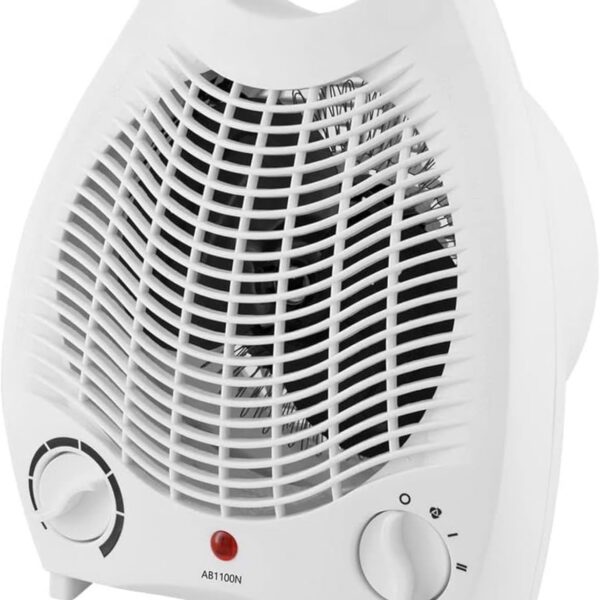 Aquecedor de Ar Eletrico Portatil de Ambiente Estufa 220V 2000W com Termostato Ajustável e 3 Modos de Operação Ventilador Baixo e Alto para Inverno