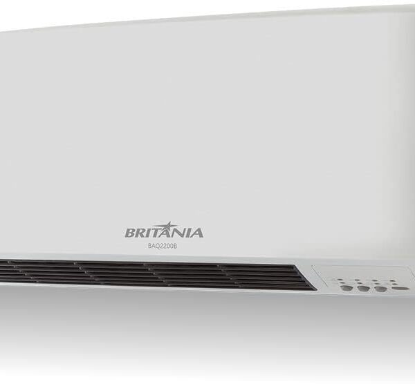 Aquecedor de parede Britânia BAQ220B 1500w 127v com controle remoto, timer e função 2 em 1 para mais conforto