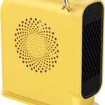 Aquecedor elétrico portátil 500W com termostato, aquecimento rápido e proteção contra superaquecimento para quarto e escritório