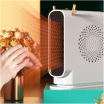 Aquecedor elétrico portátil 500W com termostato, aquecimento rápido e proteção contra superaquecimento para quarto e escritório - Imagem 2