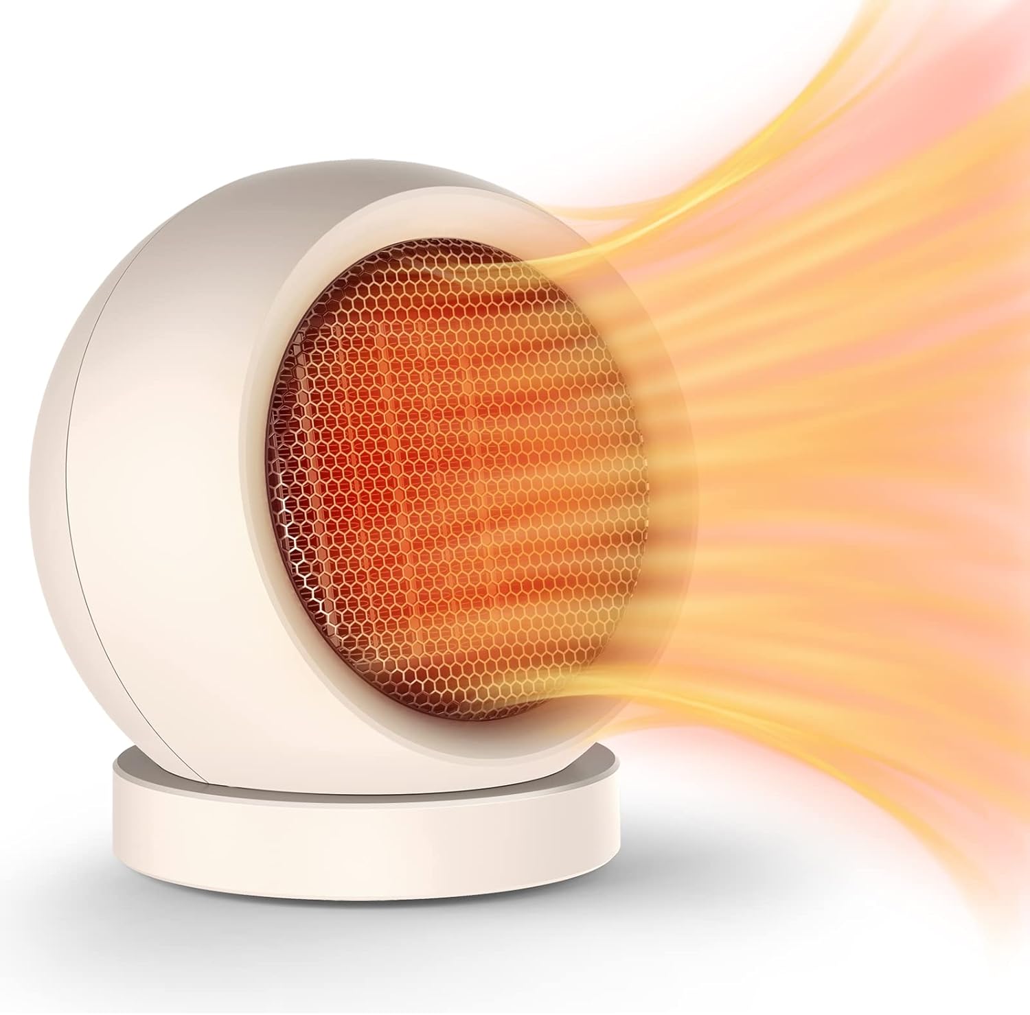 Aquecedor portátil com termostato: compacto, silencioso e seguro para quarto, Aquecedor portátil com termostato: compacto, silencioso e seguro para quarto, escritório e casa