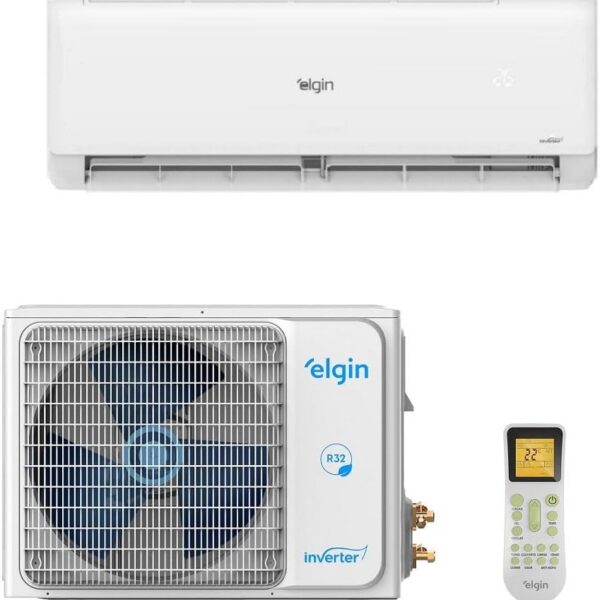 Ar Condicionado Split Elgin Hi Wall Eco Inverter II 12.000 BTU/h Frio Monofásico Branco 45HJFI12C2WC/45HJFE12C2CC - 220V