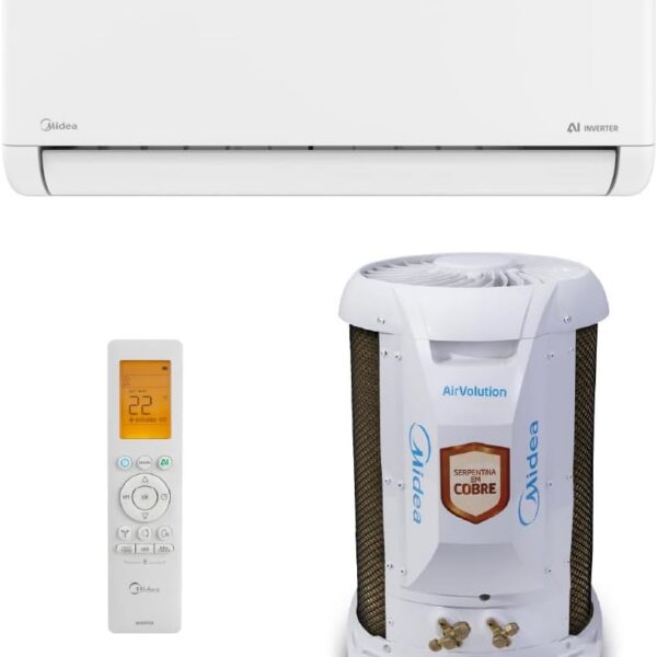 Ar Condicionado Split Hi Wall Midea AI Airvolution Inverter 12.000 Btus Frio 220V R-32