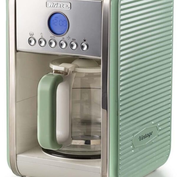 Ariete 1342, Cafeteira Vintage Verde, de 4 a 12 xicaras, Programável, 900Wats - 127V