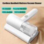 Aspirador de Colchão Compacto Aspirador de Mão Sem Fio Bateria Embutida 10KPa Sucção Poderosa para Limpeza de Almofadas de Cama Roupas Sofá Carpete - Imagem 2