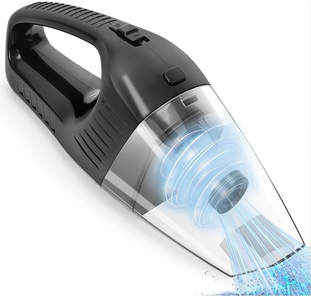 Aspirador de Pó Portátil Sem Fio 100W: potência forte, bateria Aspirador de Pó Portátil Sem Fio 100W: potência forte, bateria durável e limpeza prática para carro e pequenos ambientes.