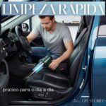 Aspirador de Pó Sem Fio Portátil 4 em 1 Multifuncional Recarregável via USB Remove Poeira Pelos Lacra Sacos Soprador de Sucção 19000Pa Motor 120W Infla Colchões Bateria Durável Limpeza de Carro - Imagem 2