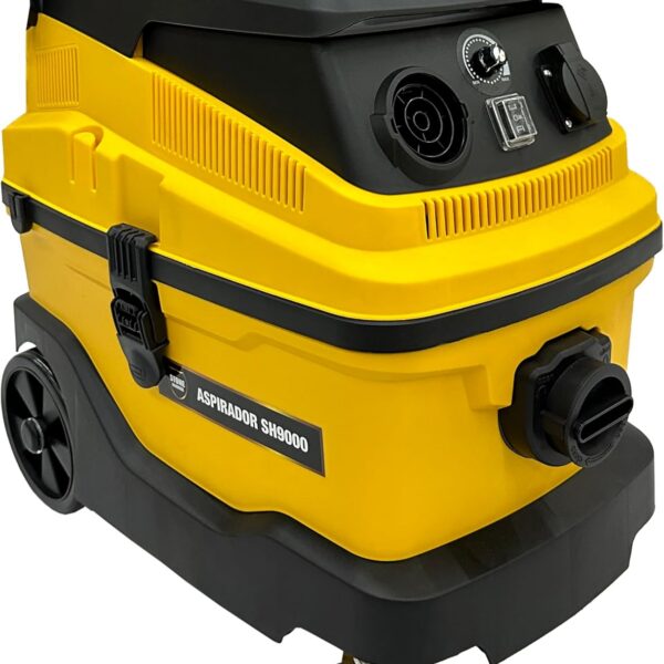 Aspirador e Soprador Stone Hammer SH9000 1600W: potência, 30L e tomada pneumática para limpeza profissional.