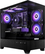 BEASTCOM Q5 Pro: PC gamer potente com Ryzen 7, RTX 5060, 32GB RAM e SSD 1TB para jogos e multitarefa.
