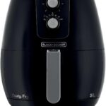BLACK+DECKER Air Fryer AFM5 5L: fritura sem óleo, rápida, prática e com cesto antiaderente.