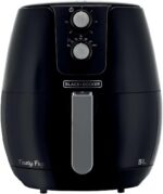 BLACK+DECKER Air Fryer AFM5 5L: fritura sem óleo, rápida, prática e com cesto antiaderente.