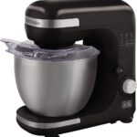 BLACK+DECKER Batedeira Planetária 5L, 750W e 8 velocidades: potência e precisão para receitas perfeitas.