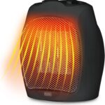 BLACK+DECKER aquecedor de cerâmica 1500W para espaços pequenos com aquecimento rápido e seguro, ideal para uso interno.