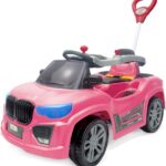BM-CAR Maral Rosa: SUV infantil 2 em 1 com passear e pedalar, seguro, resistente e ideal para crianças até 30 kg.