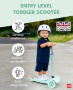 BOLDCUBE Teeny: scooter de 3 rodas leve e ajustável para crianças de 3 a 6 anos, com rodas piscantes e direção fácil. - Imagem 2