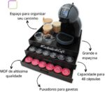 BOXFAN Porta Cápsulas 2 Gavetas em MDF: organiza 48 cápsulas e valoriza seu cantinho do café com elegância. - Imagem 2