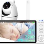 Babá Eletrônica 5" com Câmera HD 720P, visão noturna, VOX e sem Wi‑Fi para monitorar seu bebê com segurança e praticidade