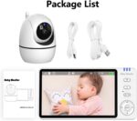Babá Eletrônica 5" com Câmera HD 720P, visão noturna, VOX e sem Wi‑Fi para monitorar seu bebê com segurança e praticidade - Imagem 2