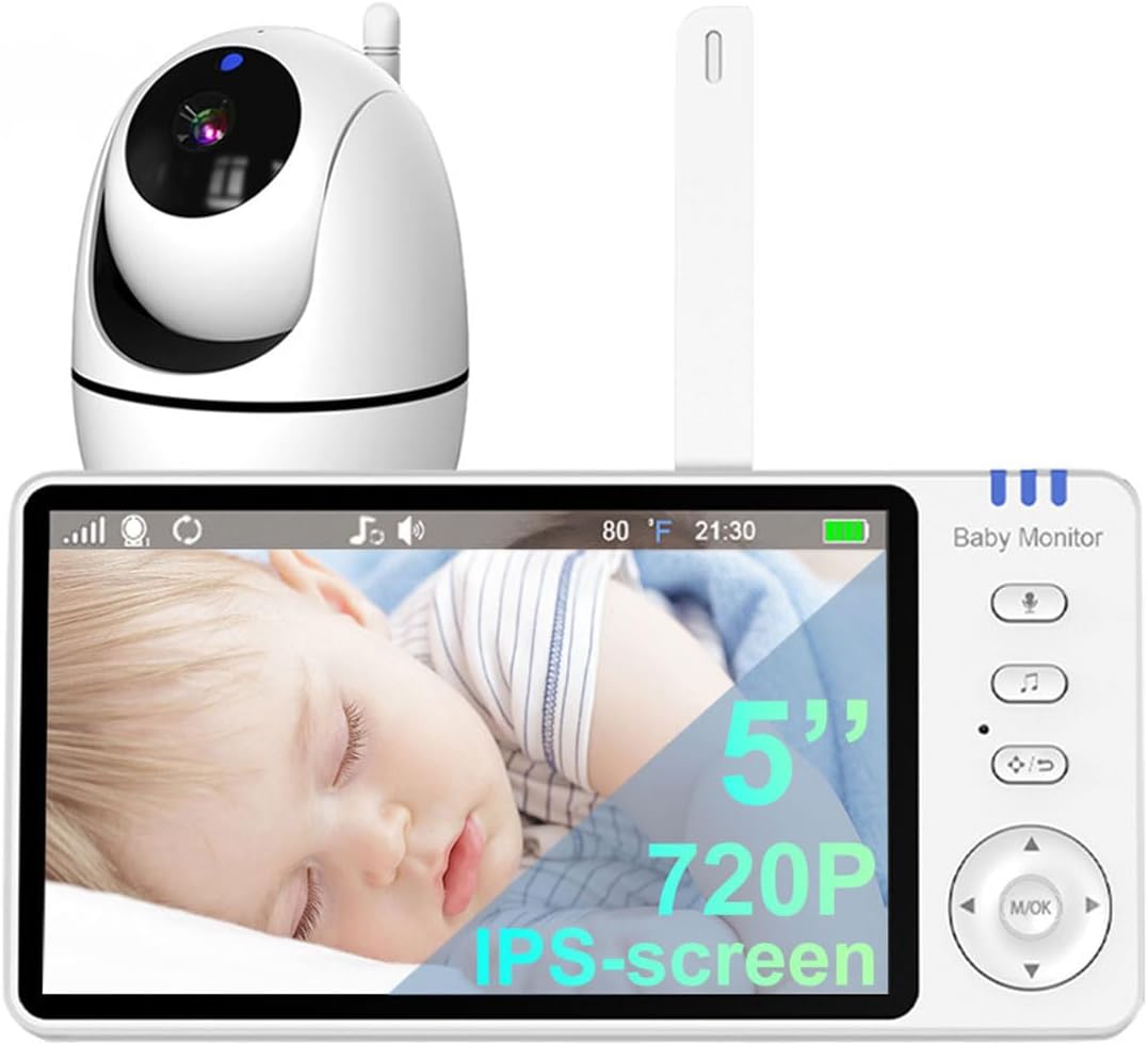 Babá Eletrônica 5" com Câmera HD 720P, visão noturna, VOX Babá Eletrônica 5" com Câmera HD 720P, visão noturna, VOX e sem Wi‑Fi para monitorar seu bebê com segurança e praticidade