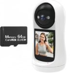 Babá Eletrônica Inteligente Alexa 360° Full HD com visão noturna e áudio bidirecional para bebês, idosos e pacientes