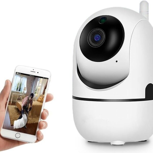 Babá Eletrônica Loboy Wifi com visão noturna, áudio bidirecional e alerta de movimento para proteger sua casa