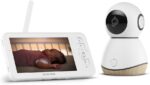 Babá Eletrônica Maxi Cosi See Pro 360: monitore seu bebê com CryAssist, câmera 2K, visão noturna e 10h de bateria.