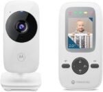 Babá Eletrônica Motorola VM481 com vídeo, visão noturna e conversa bidirecional para cuidar do bebê com segurança.