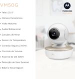 Babá Eletrônica Motorola VM50G com tela 5,0, visão panorâmica, zoom e áudio bidirecional para monitorar seu bebê com segurança. - Imagem 2