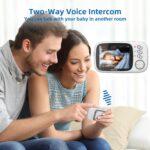 Babá Eletrônica TakTark 3.2 com visão noturna, áudio bidirecional, VOX e monitor de temperatura para mais segurança e praticidade. - Imagem 2