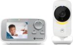 Babá Eletrônica VM482ANXL Motorola: monitor sem fio com vídeo, zoom e visão noturna para segurança total do bebê