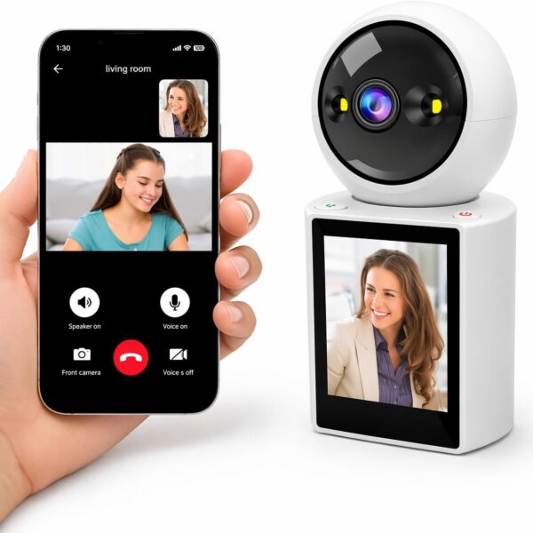 Babá Eletrônica Wi-Fi Full HD 1080p com visão noturna, áudio bidirecional e detecção de choro para monitorar seu bebê com segurança