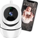 Babá Eletrônica Wifi Sem Fio com visão noturna e microfone HD para monitorar seu bebê em tempo real com segurança.
