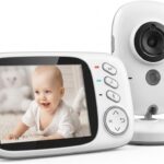 Babá Eletrônica com Câmera: monitoramento em tempo real com visão noturna, áudio bidirecional e tela LCD 3,2 para seu bebê.