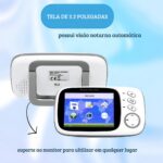 Babá Eletrônica com Câmera: visão noturna, áudio bidirecional, VOX, temperatura e tela LCD 3.2” para monitorar seu bebê com segurança. - Imagem 2