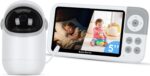 Babá Eletrônica com Monitor 5" HD: visão noturna, áudio bidirecional e conexão segura sem Wi-Fi para mais tranquilidade no cuidado do bebê