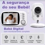 Babá Eletrônica com Monitor LCD e Visão Noturna para monitorar seu bebê com segurança, áudio bidirecional e alcance de 260m. - Imagem 2