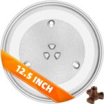 Bandeja de vidro 31,75 cm para micro-ondas Samsung, GE e Hotpoint, resistente e lavável na lava-louças