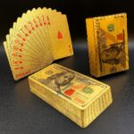 Baralho Dourado Luxo 54 Cartas: resistente à água, premium e ideal para poker, truco e presente sofisticado. - Imagem 2