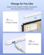 Baseus Caneta Pencil para iPad com Palm Rejection e ponta 1.0mm: precisão e conforto para escrever e desenhar com mais controle. - Imagem 2